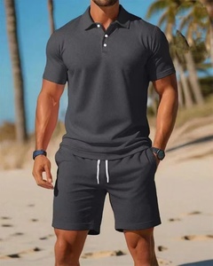 T-shirt a maniche corte da <span class=keywords><strong>uomo</strong></span> per il tempo libero, completo sportivo casual da <span class=keywords><strong>uomo</strong></span>, <span class=keywords><strong>abbigliamento</strong></span> <span class=keywords><strong>giovanile</strong></span> transfrontaliero - Product Image 5