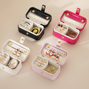 Boîte à bijoux de voyage miniature en gros, petite boîte de rangement portable pour boucles d'oreilles, bagues, colliers et bracelets - Product Image 4