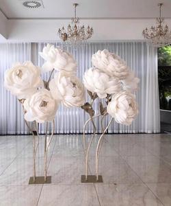 Grandi Peonie Decorative da Interno in <span class=keywords><strong>Carta</strong></span> Fatte a Mano <span class=keywords><strong>Fiori</strong></span> Giganti Bianchi e Rosa con Supporto Decorazione per Matrimoni <span class=keywords><strong>Fiori</strong></span> Artificiali - Product Image 5