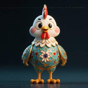 Immaterielles Kulturerbe Kreatives Produkt Cloi sonne Rooster - Product Image 1