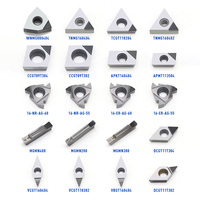 Outils de tournage VCGT CCGT WNMG TNMG APKT1604 SEKT1204, plaquettes en carbure, outils de coupe, plaquettes diamantées PCD pour outils de tour CNC