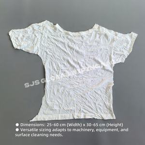 Trapos de limpieza industriales de 25 kg, trapos de limpieza de tela de algodón blanca, trapos de limpieza para limpiar - Product Image 3