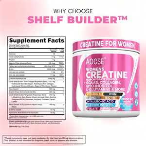 Creatina Monohidrato en Polvo de Marca Propia para Mujeres, con L-Glutamina, Biotina y Péptidos de Colágeno para Uso en Adultos - Vitalidad Diaria - Product Image 2