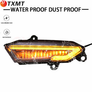 Rétroviseur Avant de <span class=keywords><strong>Moto</strong></span> avec <span class=keywords><strong>Clignotant</strong></span> LED, Lumière et Indicateur pour Honda Goldwing GL1800 F6B 2018-2023 - Product Image 3