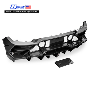Pare-chocs arrière en fibre de carbone sèche style CMST pour Huracan LP610/LP580 EVO/Tecnica 2014-2025, fixation par boulons, ajustement universel - Product Image 1