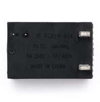 Relais miniature haute puissance 4P FC819 90A, capteur PCB, 9VDC 250V, composants électriques, contrôles industriels