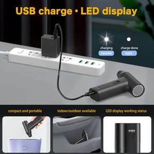 2000mAh * 2 Électrique <span class=keywords><strong>Air</strong></span> Duster Mini Jet Turbo Souffleur D'<span class=keywords><strong>air</strong></span> <span class=keywords><strong>Comprimé</strong></span> De Poche Aspirateur Voiture pour Usage Domestique Extérieur - Product Image 6