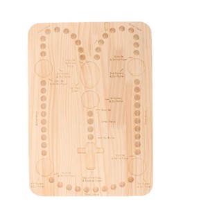Plateau de rangement en bois pour bijoux, design chapelet, couleur naturelle, forme carrée, organisateur de bureau, support pour pendentifs et perles - Product Image 5