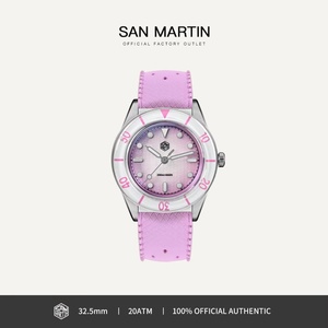 Reloj de Pulsera para Mujer San Martin SN0151 2026 de 32.5mm, Elegante y Lujoso, Reloj de Cuarzo, Esfera Guilloché MOP, Zafiro, Resistente al Agua 200m - Product Image 2