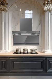 Meilleur Nouveau <span class=keywords><strong>Hotte</strong></span> de Cuisine Électrique Silencieuse Encastrable 90cm à Tirage Descendant pour Usage Domestique et Hôtelier avec Boîtier en Verre Trempé - Product Image 2