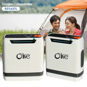 Olijf Zuurstofgenerator 3l Zuurstoftherapie Concentrator Oxigen 5 Liter Draagbare Oxygenconcentrator Met Masker Voor Reizen