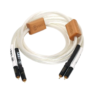 Cable de Audio <span class=keywords><strong>CD</strong></span> RCA plateado de grado audiófilo de 1m y 3m, cabeza de cobre puro para amplificador delantero y trasero, proyector, cámara, uso en coche - Product Image 1
