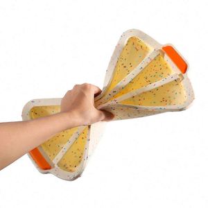 Factory <b>Price</b> <b>Oven</b> Safe Non Stick Heat Resistant Baking Pan 3 Cavity Silicone French Bread Tray for baguette - Product Image 6