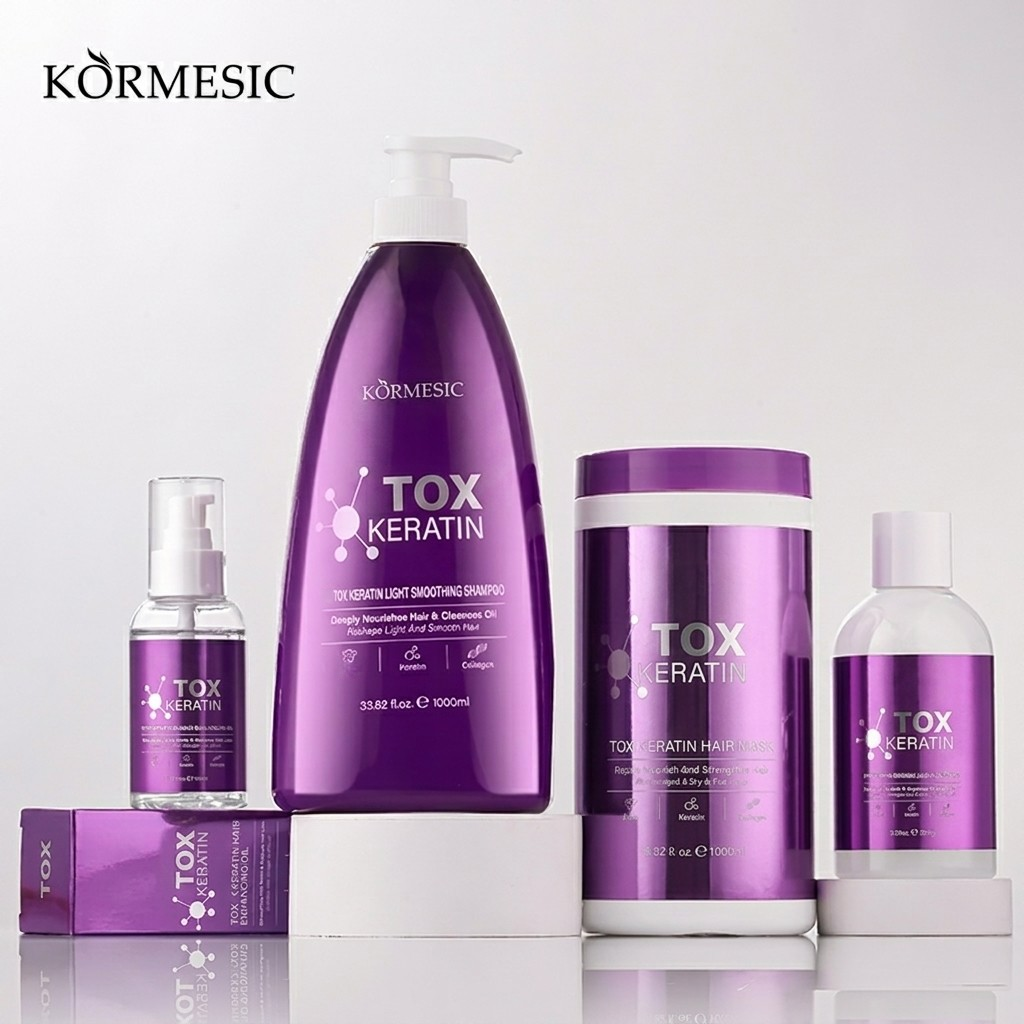 KORMESIC OEM ODM Keratin Light and Supple Shampoo Hair Mask Series