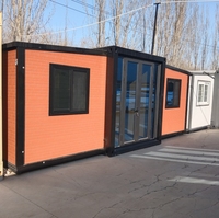 Maison Modulaire Préfabriquée de Luxe Extensible de 20 pieds en Acier Galvanisé avec Chambre et Salle de Bain, Design Moderne pour Bureau à Domicile