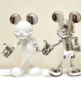 Bonecos de mouse em resina, decoração de casa, brinquedos de arte com desenho animado, bonecos em vinil, brinquedos em resina
