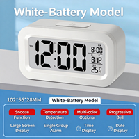Buchstaben-Einsatzmodul für Outdoor-LED-Riesen-Smart-Desktop-Kalender, Mini-Frühlings-Leuchtdigital-Terminplaner mit Tages- und Zeitalarm-Uhr-Set