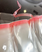 Sacs auto-adhésifs OPP imprimés personnalisés, sacs en plastique Cellophane transparents pour bijoux, vente en gros