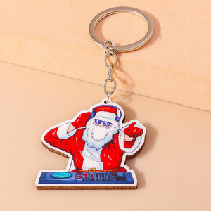 Accessoires Weny, porte-clés Père Noël, dessin animé de Noël personnalisé, ski cool - Product Image 5