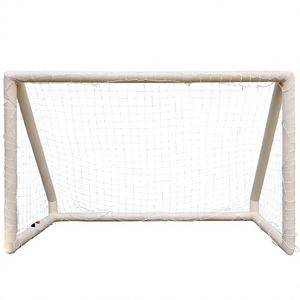 Padiin Nouveau <span class=keywords><strong>but</strong></span> de football gonflable portable, installation rapide, pour enfants et adultes, beige et blanc, 310x200x130cm, sûr et facile à ranger - Product Image 1