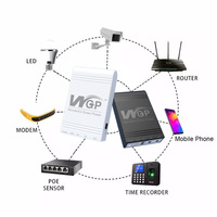 WGP diskon besar Online Offline cadangan 10400mah baterai USB 5V DC 9V 12V Multi Output mini UPS untuk Wifi Router CCTV daya kamera
