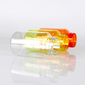 Flacon capsule transparent coloré personnalisé, emballage pharmaceutique en plastique PET pour produits de santé avec bouchon à vis - Product Image 5