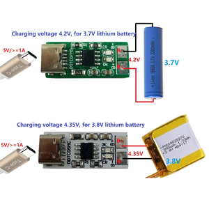 Module de chargeur de batterie Li-ion Li-Po au lithium DDTC05MC Type-C USB 5V vers 4,2V 4,35V pour batterie de téléphone portable 3,7V 3,8V 18650 - Product Image 4