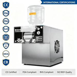 Machine à <span class=keywords><strong>glace</strong></span> pilée et à crème glacée commerciale Snowflake Korean 220V avec compresseur, capacité de 60 kg - Product Image 1