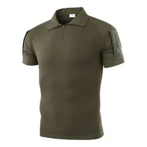 Зеленый цвет новый дизайн тактическая Боевая пустынная камуфляжная Спортивная одежда Мужская футболка