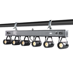 Casamento Evento Mesa Lobby 6*10w COB Branco Quente 2700K com Filtro de Geada Removível Estágio Tingimento 60W <span class=keywords><strong>Led</strong></span> Holofotes Bar - Product Image 1