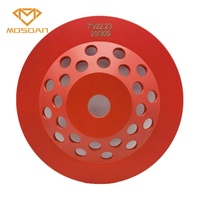 Roue de coupe de meulage en diamant de 180mm avec 7 segments de losange, trou d'arbre 22.23 pour meuleuse à main