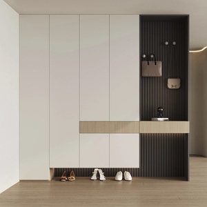 Armoire à chaussures en bois massif sur mesure pour la maison <span class=keywords><strong>avec</strong></span> <span class=keywords><strong>banc</strong></span> intégré <span class=keywords><strong>et</strong></span> <span class=keywords><strong>porte</strong></span>-<span class=keywords><strong>manteau</strong></span> à placer dans le hall <span class=keywords><strong>d</strong></span>'<span class=keywords><strong>entrée</strong></span> ou le foyer - Product Image 1