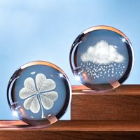 Vente en gros de sphères en cristal K5/K9 gravées en 3D, système solaire, galaxie, lampe de nuit en cristal, boule de verre, base LED, décoration