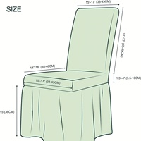 Housses de chaise en gros en seersucker avec jupe effet popcorn, universelles et extensibles pour salle à manger