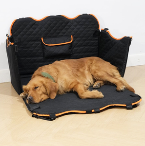 Asiento para Mascotas Plegable y Resistente a Arañazos, Diseño 2025, Material de Algodón Oxford con Estampado de Animales, Cesta para Perros para el Asiento Trasero del Coche - Product Image 3