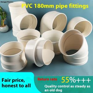 Shengye Direct 180mm coude en T réduisant Joint sortie d'air UPVC raccords de tuyauterie Surface lisse <span class=keywords><strong>clapet</strong></span> <span class=keywords><strong>anti</strong></span>-<span class=keywords><strong>retour</strong></span> <span class=keywords><strong>hotte</strong></span> tuyaux de fumée - Product Image 5