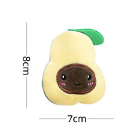 Adorable jouet en peluche pour chat, en forme de fruit, avec herbe à chat intégrée, pour le nettoyage des dents