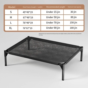 Lit d'intérieur pour <span class=keywords><strong>chien</strong></span> toutes saisons, surélevé, respirant, anti-humidité, pour chiens de grande et petite taille, <span class=keywords><strong>tapis</strong></span> de couchage en tissu maillé, <span class=keywords><strong>pas</strong></span> <span class=keywords><strong>cher</strong></span> - Product Image 2