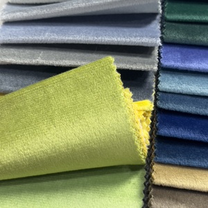 Tissu en velours 100% polyester, doux au toucher, respirant, tissé mat, uni, couleur unie, pour ameublement de canapé - Product Image 3