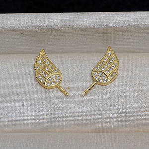 Pendientes de Plata de Ley S925 Hechos a Mano, Diseño de Pequeño Diablo con Alas Grandes, Estilo Barroco, Versátiles, con Perla Alienígena 4122, Huecos y Modernos - Product Image 5