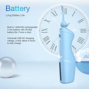 USB portatile ricaricabile elettrico elettrico per bambini Cordless di plastica per la pulizia dei denti acqua Flosser per uso domestico Hotel bambino - Product Image 3