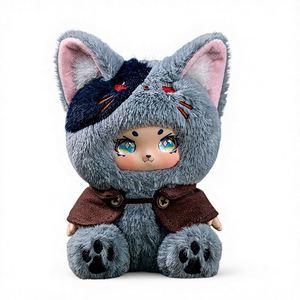Figurine en peluche Nezha en costume de loup-garou, pendentif pour sac de fête, jouet tendance, cadeau d'anniversaire pour fille 14cm - Product Image 1
