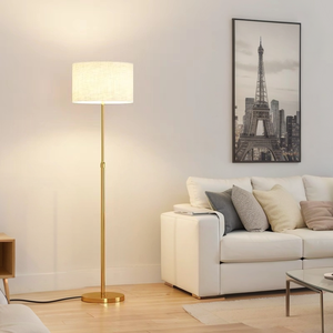 Đèn sàn truyền thống Đèn đứng cổ điển với chao đèn bằng vải cho phòng khách Phòng ngủ Văn phòng Stehleuchte - Product Image 3