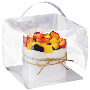 Bán Buôn 2022 Tùy Chỉnh Tốt Nhất Rõ Ràng Bánh Hộp Container Sinh Nhật Tiệc Cưới Lễ Hội Quà Tặng Nhựa Bánh Bao Bì Hộp - Product Image 2