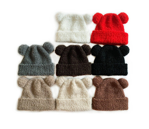 <span class=keywords><strong>Bonnet</strong></span> personnalisé en polaire douce et moelleuse avec oreilles d'ours mignonnes, chaud et confortable pour adulte, idéal pour l'automne, l'hiver, les voyages en extérieur et le quotidien – Chapeaux d'hiver - Product Image 6