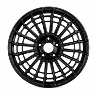Jantes en alliage monobloc noires brillantes à rayons multiples AL 19 20 21 22 pouces 5x112, vente chaude pour Mercedes Benz