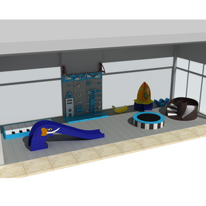 Parque infantil para niños, juegos <span class=keywords><strong>de</strong></span> trampolín <span class=keywords><strong>de</strong></span> madera, Tobogán, gimnasio interior, parque infantil - Product Image 3