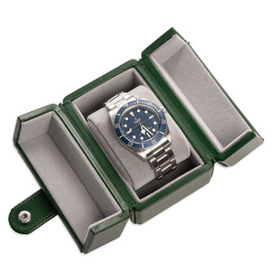 Thiết kế mới lạ Vegan da đồng hồ duy nhất trường hợp 2 bên đôi mở du lịch xem hộp lưu trữ - Product Image 6