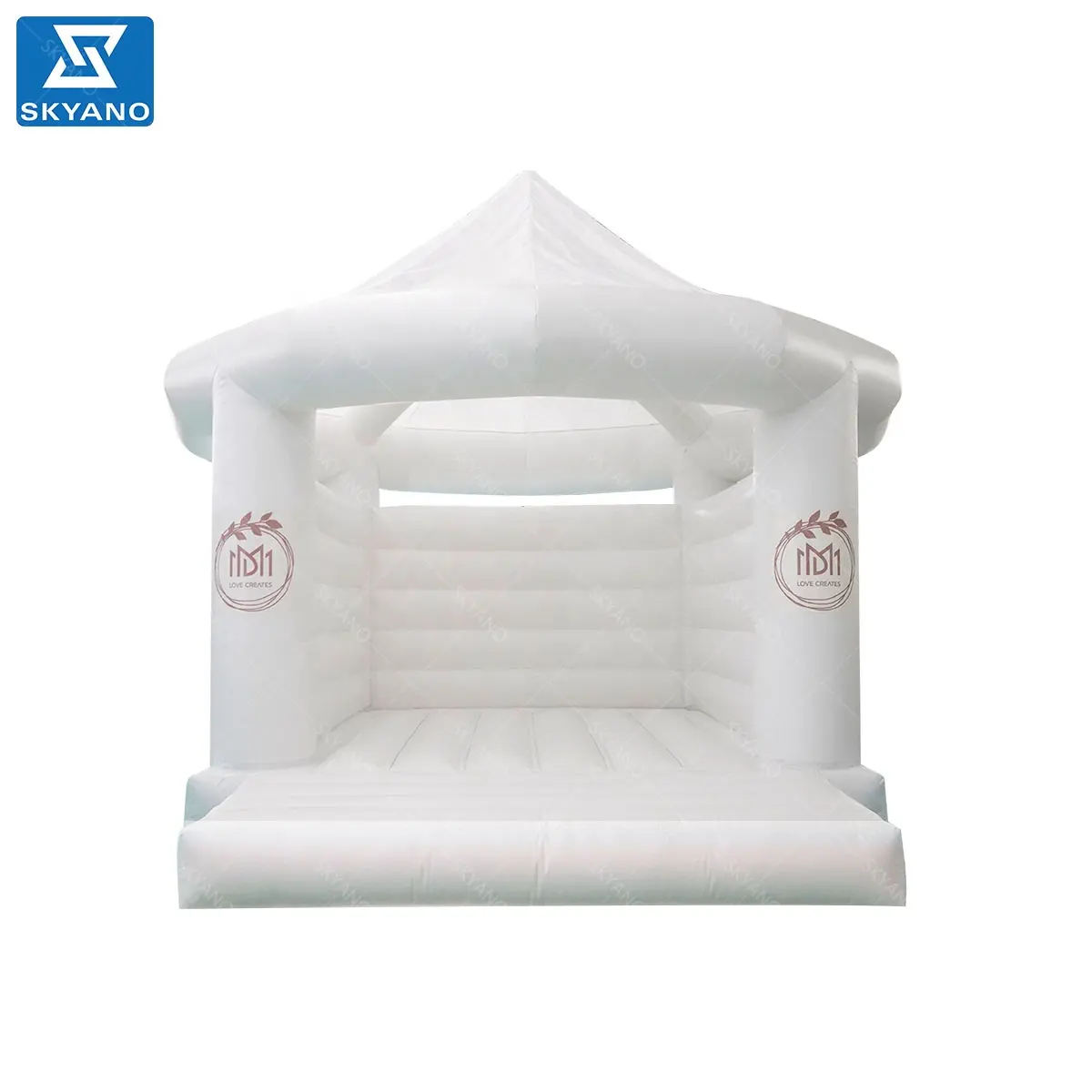 Commercial White wedding castle /Inflatable bouncy decoration castle for wedding
