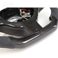Volant de voiture en fibre de carbone personnalisé à 12 heures avec design sportif pour BMW Série 3 E46 E39